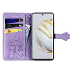 Custodia per telefono in pelle goffrata gatto e cane, For Huawei Nova 10, For Sony Xperia 5 IV, For Xiaomi Redmi Note 11T