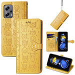Custodia per telefono in pelle goffrata gatto e cane, For Huawei Nova 10, For Sony Xperia 5 IV, For Xiaomi Redmi Note 11T