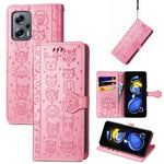 Custodia per telefono in pelle goffrata gatto e cane, For Huawei Nova 10, For Sony Xperia 5 IV, For Xiaomi Redmi Note 11T