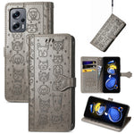 Custodia per telefono in pelle goffrata gatto e cane, For Huawei Nova 10, For Sony Xperia 5 IV, For Xiaomi Redmi Note 11T