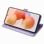 Custodia per telefono in pelle goffrata gatto e cane, For Xiaomi 12T / Redmi K50 Ultra