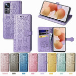 Custodia per telefono in pelle goffrata gatto e cane, For Xiaomi 12T / Redmi K50 Ultra