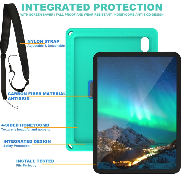 Custodia rigida per tablet PC con supporto di rotazione 360 con cinturino, For iPad 10th Gen 10.9 2022