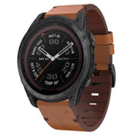Cinturino per orologio in pelle con fibbia in acciaio da 26 mm, For Garmin Tactix 7 Pro, For Garmin Fenix 6X Pro, For Garmin Fenix 6X Sapphire, For Garmin Fenix 5X Sapphire, For Garmin Fenix 5X Plus, For Garmin Fenix 3 HR, For Garmin Descent MK 2      ...