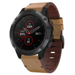 Cinturino per orologio in pelle con fibbia in acciaio da 26 mm, For Garmin Tactix 7 Pro, For Garmin Fenix 6X Pro, For Garmin Fenix 6X Sapphire, For Garmin Fenix 5X Sapphire, For Garmin Fenix 5X Plus, For Garmin Fenix 3 HR, For Garmin Descent MK 2      ...