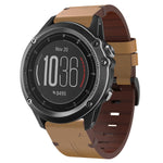 Cinturino per orologio in pelle con fibbia in acciaio da 26 mm, For Garmin Tactix 7 Pro, For Garmin Fenix 6X Pro, For Garmin Fenix 6X Sapphire, For Garmin Fenix 5X Sapphire, For Garmin Fenix 5X Plus, For Garmin Fenix 3 HR, For Garmin Descent MK 2      ...