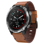 Cinturino per orologio in pelle con fibbia in acciaio da 26 mm, For Garmin Tactix 7 Pro, For Garmin Fenix 6X Pro, For Garmin Fenix 6X Sapphire, For Garmin Fenix 5X Sapphire, For Garmin Fenix 5X Plus, For Garmin Fenix 3 HR, For Garmin Descent MK 2      ...