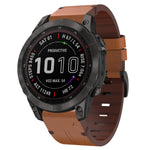 Cinturino per orologio in pelle con fibbia in acciaio da 22 mm, For Garmin Fenix 7 Sapphire Solar, For Garmin Fenix 7, For Garmin Fenix 7 Solar, For Garmin EPIX Gen 2, For Garmin Instinct 2, For Garmin Instinct, For Garmin Descent G1                   ...