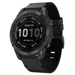 Cinturino per orologio in pelle con fibbia in acciaio da 22 mm, For Garmin Fenix 7 Sapphire Solar, For Garmin Fenix 7, For Garmin Fenix 7 Solar, For Garmin EPIX Gen 2, For Garmin Instinct 2, For Garmin Instinct, For Garmin Descent G1                   ...