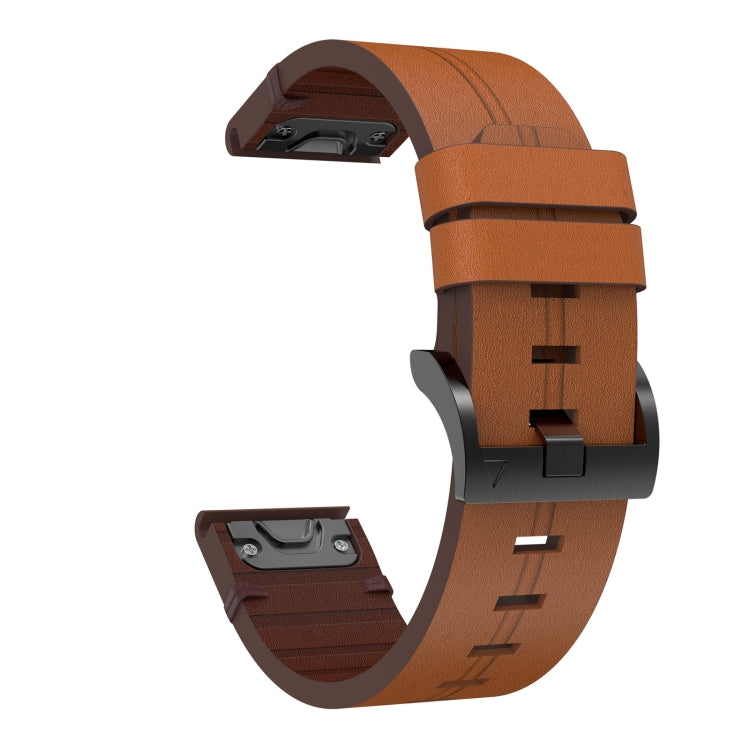 Ricambio Cinturino QuickFit 22mm Garmin Fenix 7 Solar - Fibbia Acciaio - Marrone