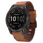 Ricambio Cinturino QuickFit 22mm Garmin Fenix 7 Solar - Fibbia Acciaio - Marrone