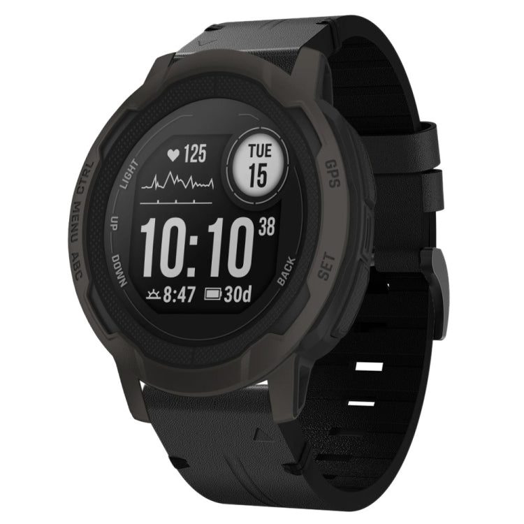 Cinturino per orologio in pelle con fibbia in acciaio da 22 mm, For Garmin Fenix 7 Sapphire Solar, For Garmin Fenix 7, For Garmin Fenix 7 Solar, For Garmin EPIX Gen 2, For Garmin Instinct 2, For Garmin Instinct, For Garmin Descent G1                   ...