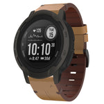Cinturino per orologio in pelle con fibbia in acciaio da 22 mm, For Garmin Fenix 7 Sapphire Solar, For Garmin Fenix 7, For Garmin Fenix 7 Solar, For Garmin EPIX Gen 2, For Garmin Instinct 2, For Garmin Instinct, For Garmin Descent G1                   ...
