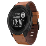 Cinturino per orologio in pelle con fibbia in acciaio da 22 mm, For Garmin Fenix 7 Sapphire Solar, For Garmin Fenix 7, For Garmin Fenix 7 Solar, For Garmin EPIX Gen 2, For Garmin Instinct 2, For Garmin Instinct, For Garmin Descent G1                   ...