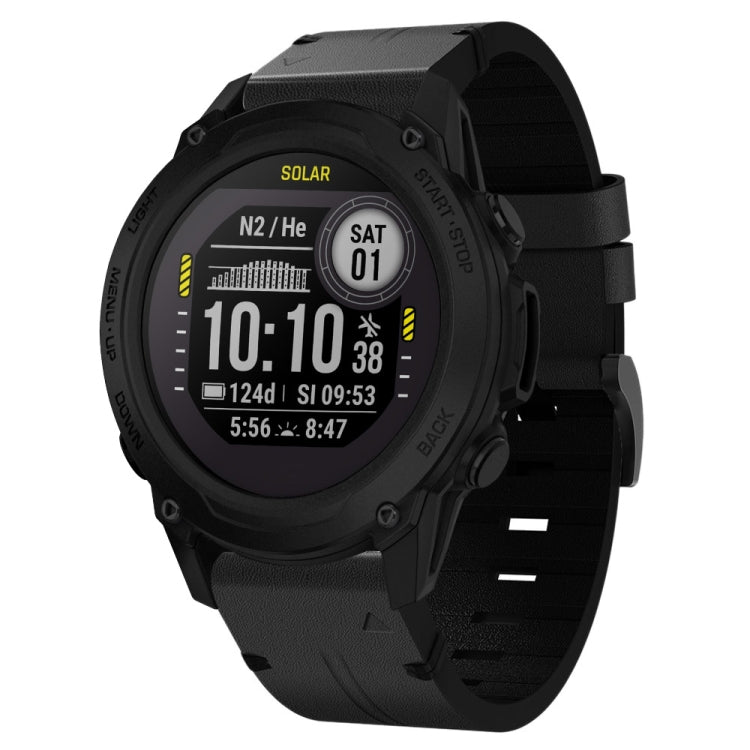 Cinturino per orologio in pelle con fibbia in acciaio da 22 mm, For Garmin Fenix 7 Sapphire Solar, For Garmin Fenix 7, For Garmin Fenix 7 Solar, For Garmin EPIX Gen 2, For Garmin Instinct 2, For Garmin Instinct, For Garmin Descent G1                   ...