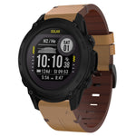 Cinturino per orologio in pelle con fibbia in acciaio da 22 mm, For Garmin Fenix 7 Sapphire Solar, For Garmin Fenix 7, For Garmin Fenix 7 Solar, For Garmin EPIX Gen 2, For Garmin Instinct 2, For Garmin Instinct, For Garmin Descent G1                   ...