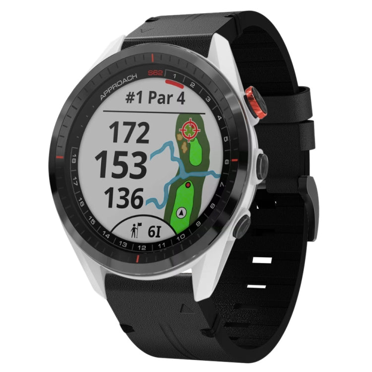 Cinturino per orologio in pelle con fibbia in acciaio da 22 mm, For Garmin Fenix 7 Sapphire Solar, For Garmin Fenix 7, For Garmin Fenix 7 Solar, For Garmin EPIX Gen 2, For Garmin Instinct 2, For Garmin Instinct, For Garmin Descent G1                   ...