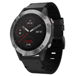 Cinturino per orologio in pelle con fibbia in acciaio da 22 mm, For Garmin Fenix 6 GPS, For Garmin Fenix 6 Pro GPS, For Garmin Fenix 6 Sapphire GPS, For Garmin Fenix 5, For Garmin Fenix 5 Plus, For Garmin Quatix 5, For Garmin Quatix 5 Sapphire         ...