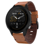 Cinturino per orologio in pelle con fibbia in acciaio da 22 mm, For Garmin Fenix 6 GPS, For Garmin Fenix 6 Pro GPS, For Garmin Fenix 6 Sapphire GPS, For Garmin Fenix 5, For Garmin Fenix 5 Plus, For Garmin Quatix 5, For Garmin Quatix 5 Sapphire         ...