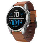 Cinturino in pelle 20 mm per Garmin Fenix 7S e 6S