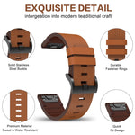 Cinturino in pelle 20 mm per Garmin Fenix 7S e 6S