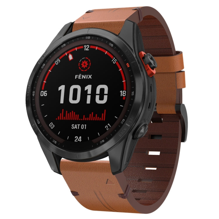 Cinturino in pelle 20 mm per Garmin Fenix 7S e 6S