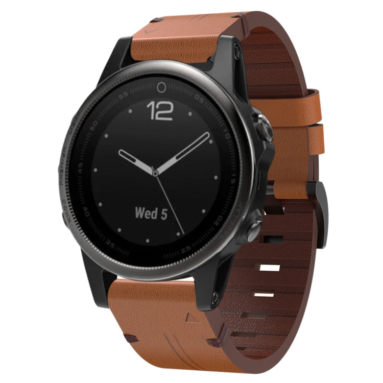 Cinturino in pelle 20 mm per Garmin Fenix 7S e 6S