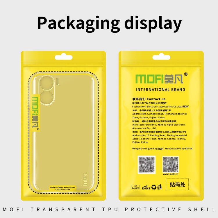 Custodia per telefono in TPU ultrasottile serie MOFI Ming, For Honor Play 40 Plus  5G, For vivo Y35 4G