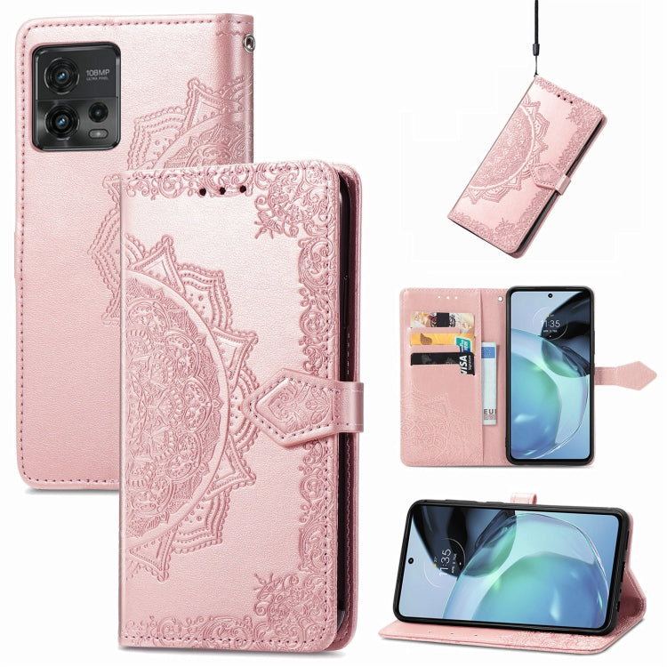 Custodia per telefono in pelle goffrata fiore mandala, For Motorola Moto G72, For vivo V25, For Samsung Galaxy S23 5G, For Samsung Galaxy S23 Plus 5G