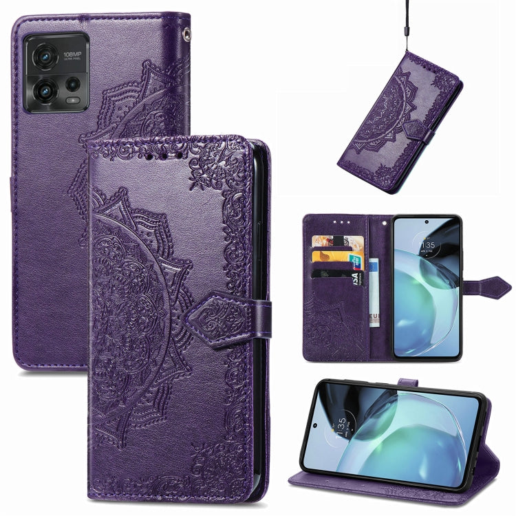 Custodia per telefono in pelle goffrata fiore mandala, For Motorola Moto G72, For vivo V25, For Samsung Galaxy S23 5G, For Samsung Galaxy S23 Plus 5G