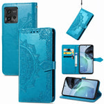 Custodia per telefono in pelle goffrata fiore mandala, For Motorola Moto G72, For vivo V25, For Samsung Galaxy S23 5G, For Samsung Galaxy S23 Plus 5G
