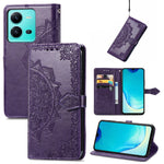 Custodia per telefono in pelle goffrata fiore mandala, For Motorola Moto G72, For vivo V25, For Samsung Galaxy S23 5G, For Samsung Galaxy S23 Plus 5G