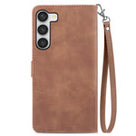 Custodia per telefono in pelle con cerniera fiore in rilievo, For Samsung Galaxy S23 5G, For Samsung Galaxy S23 Plus 5G, For Samsung Galaxy S23 Ultra 5G, For Nokia C21