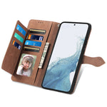 Custodia per telefono in pelle con cerniera fiore in rilievo, For Samsung Galaxy S23 5G, For Samsung Galaxy S23 Plus 5G, For Samsung Galaxy S23 Ultra 5G, For Nokia C21