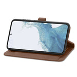 Custodia per telefono in pelle con cerniera fiore in rilievo, For Samsung Galaxy S23 5G, For Samsung Galaxy S23 Plus 5G, For Samsung Galaxy S23 Ultra 5G, For Nokia C21