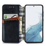 Custodia per telefono in pelle magnetica pressata a griglia cubica, For Samsung Galaxy S23 5G, For Samsung Galaxy S23+ 5G, For Samsung Galaxy S23 Ultra 5G, For Nokia C21