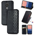 Custodia per telefono in pelle magnetica pressata a griglia cubica, For Samsung Galaxy S23 5G, For Samsung Galaxy S23+ 5G, For Samsung Galaxy S23 Ultra 5G, For Nokia C21
