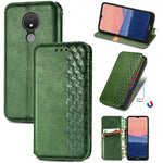 Custodia per telefono in pelle magnetica pressata a griglia cubica, For Samsung Galaxy S23 5G, For Samsung Galaxy S23+ 5G, For Samsung Galaxy S23 Ultra 5G, For Nokia C21