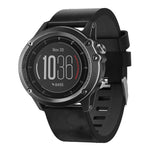 Cinturino per orologio in pelle con fibbia in acciaio da 26 mm, For Garmin Fenix 3 HR, For Garmin Fenix 3 Sapphire, For Garmin Descent MK 2, For Garmin Descent MK 2i