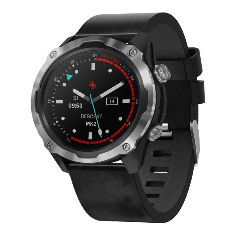 Cinturino per orologio in pelle con fibbia in acciaio da 26 mm, For Garmin Fenix 3 HR, For Garmin Fenix 3 Sapphire, For Garmin Descent MK 2, For Garmin Descent MK 2i