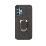 Per Samsung Galaxy A32 4G Ring Holder Litchi Texture Custodia per telefono in vera pelle, For Samsung Galaxy A32 4G