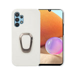 Per Samsung Galaxy A32 4G Ring Holder Litchi Texture Custodia per telefono in vera pelle, For Samsung Galaxy A32 4G