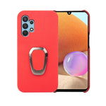 Per Samsung Galaxy A32 4G Ring Holder Litchi Texture Custodia per telefono in vera pelle, For Samsung Galaxy A32 4G