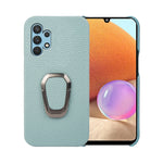 Per Samsung Galaxy A32 4G Ring Holder Litchi Texture Custodia per telefono in vera pelle, For Samsung Galaxy A32 4G