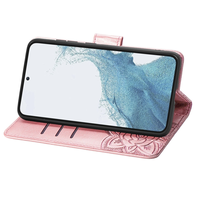 Custodia per telefono in pelle goffrata farfalla amore fiore, For Samsung Galaxy S23 5G, For Samsung Galaxy S23+ 5G, For Samsung Galaxy S23 Ultra 5G