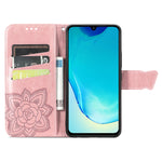 Custodia per telefono in pelle goffrata farfalla amore fiore, For vivo V25