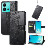 Custodia per telefono in pelle goffrata farfalla amore fiore, For vivo V25