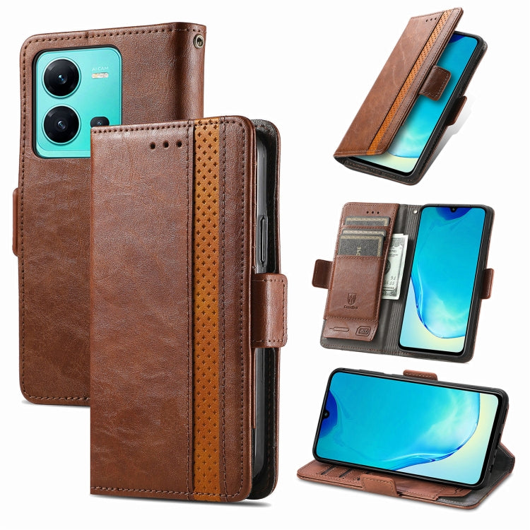 Custodia per telefono in pelle con doppia fibbia magnetica con giunzione Neo, For Samsung Galaxy S23 5G, For Samsung Galaxy S23+ 5G, For Samsung Galaxy S23 Ultra 5G, For vivo V25