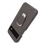 Per Google Pixel 6 Ring Holder Litchi Texture Custodia per telefono in vera pelle, For Google Pixel 6