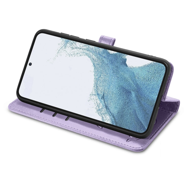 Simpatica custodia per telefono in pelle goffrata con gatto e cane, For Samsung Galaxy S23 5G, For Samsung Galaxy S23+ 5G, For Samsung Galaxy S23 Ultra 5G